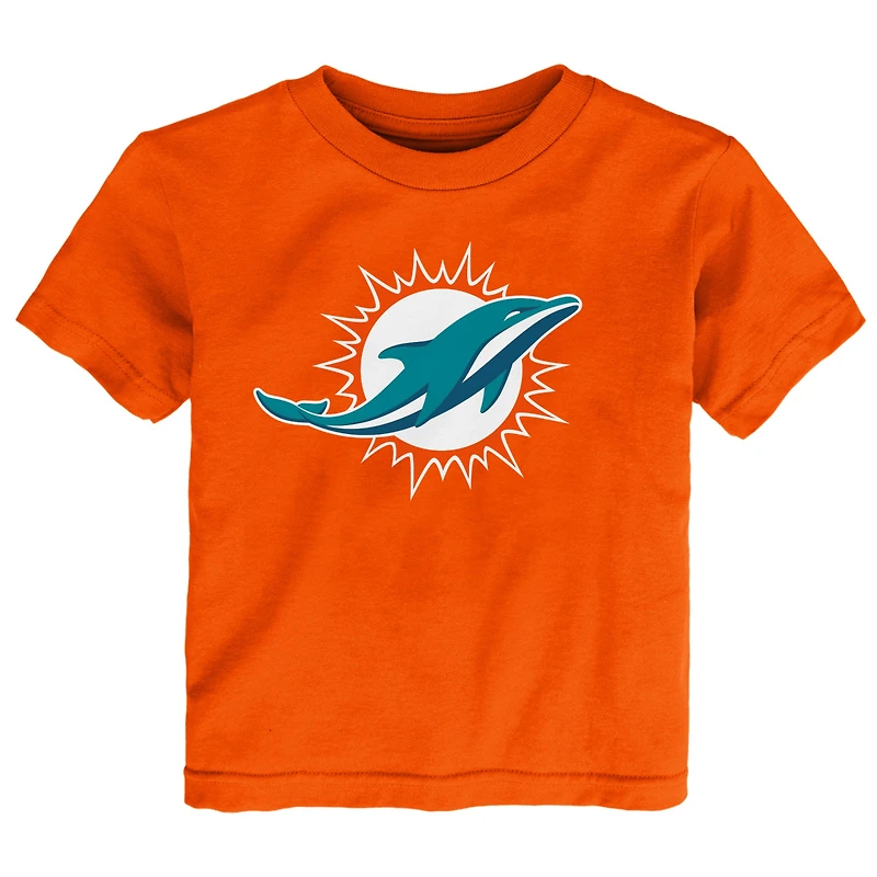 Toddler Orange Miami Dolphins Primary Logo T-Shirt