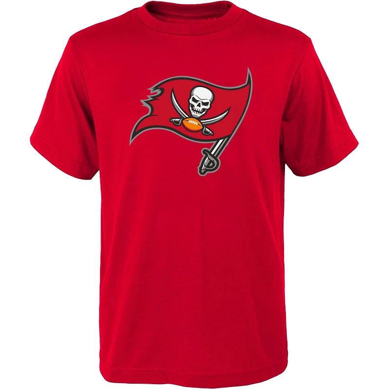 Youth Outerstuff Red Tampa Bay Buccaneers Primary Logo T-Shirt