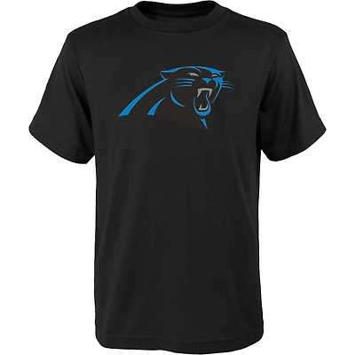 Youth Outerstuff Black Carolina Panthers Primary Logo T-Shirt