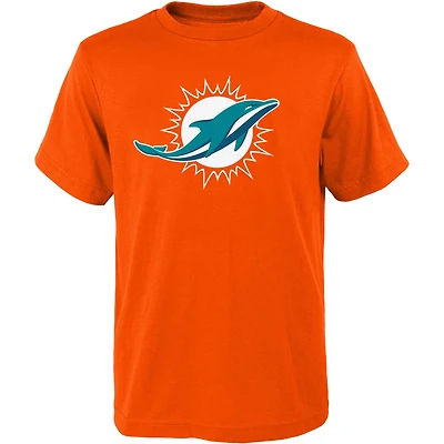 Youth Outerstuff Orange Miami Dolphins Primary Logo T-Shirt