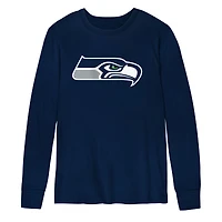 Preschool College Navy Seattle Seahawks Primary Logo Long Sleeve T-Shirt