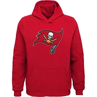 Youth Red Tampa Bay Buccaneers Team Logo Pullover Hoodie