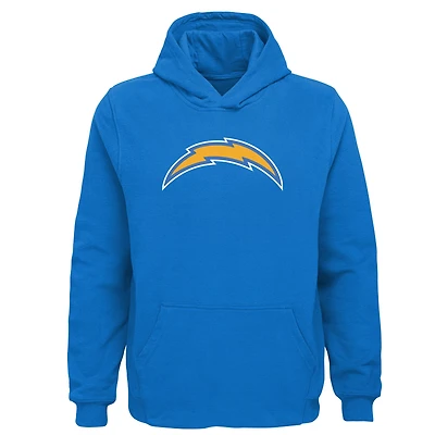 Youth Powder Blue Los Angeles Chargers Team Logo Pullover Hoodie