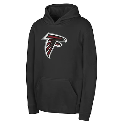 Youth Black Atlanta Falcons Team Logo Pullover Hoodie