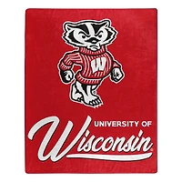 The Northwest Group  Wisconsin Badgers 50" x 60" Signature Raschel Plush Throw Blanket