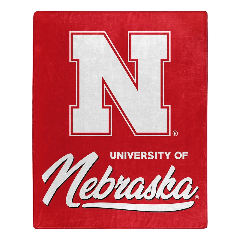 The Northwest Group  Nebraska Huskers 50" x 60" Signature Raschel Plush Throw Blanket