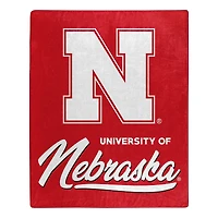 The Northwest Group  Nebraska Huskers 50" x 60" Signature Raschel Plush Throw Blanket