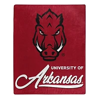 The Northwest Group  Arkansas Razorbacks 50" x 60" Signature Raschel Plush Throw Blanket