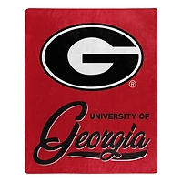 The Northwest Group  Georgia Bulldogs 50" x 60" Signature Raschel Plush Throw Blanket