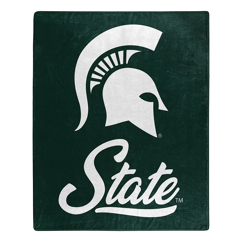 The Northwest Group  Michigan State Spartans 50" x 60" Signature Raschel Plush Throw Blanket
