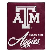 The Northwest Group  Texas A&M Aggies 50" x 60" Signature Raschel Plush Throw Blanket