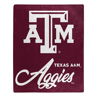 The Northwest Group  Texas A&M Aggies 50" x 60" Signature Raschel Plush Throw Blanket
