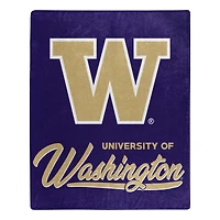 The Northwest Group  Washington Huskies 50" x 60" Signature Raschel Plush Throw Blanket