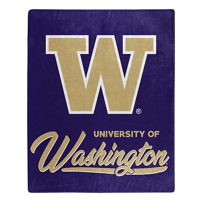 The Northwest Group  Washington Huskies 50" x 60" Signature Raschel Plush Throw Blanket