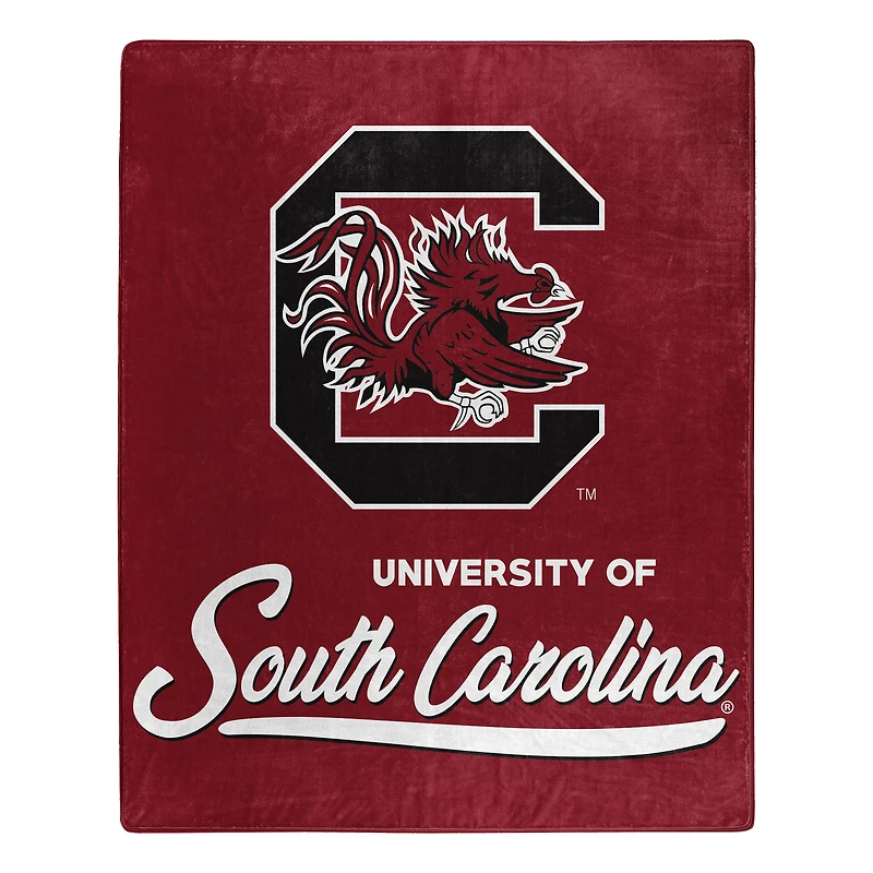 The Northwest Group  South Carolina Gamecocks 50" x 60" Signature Raschel Plush Throw Blanket