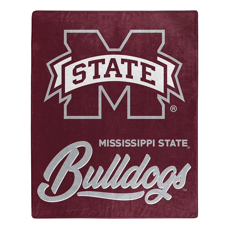 The Northwest Group  Mississippi State Bulldogs 50" x 60" Signature Raschel Plush Throw Blanket