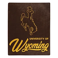 The Northwest Group  Wyoming Cowboys 50" x 60" Signature Raschel Plush Throw Blanket