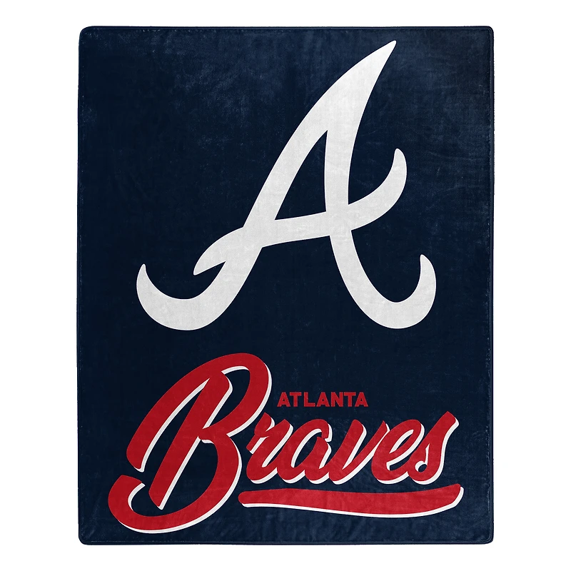 The Northwest Group  Atlanta Braves 50" x 60" Signature Raschel Plush Throw Blanket