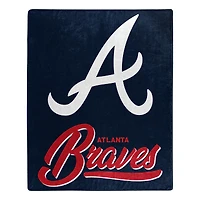 The Northwest Group  Atlanta Braves 50" x 60" Signature Raschel Plush Throw Blanket