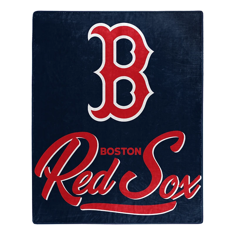 The Northwest Group  Boston Red Sox 50" x 60" Signature Raschel Plush Throw Blanket