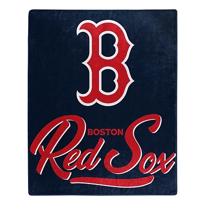 The Northwest Group  Boston Red Sox 50" x 60" Signature Raschel Plush Throw Blanket