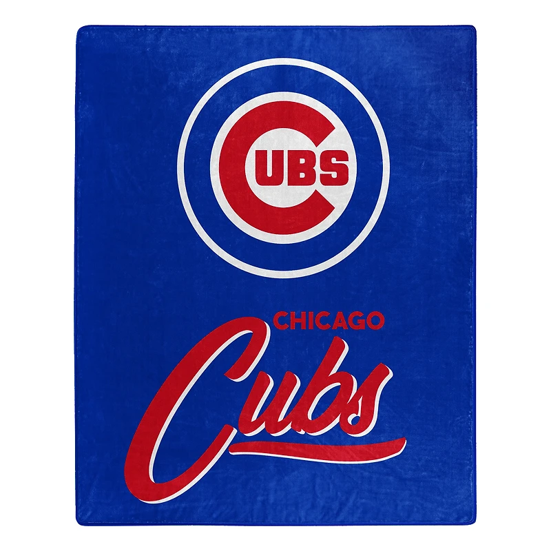The Northwest Group  Chicago Cubs 50" x 60" Signature Raschel Plush Throw Blanket