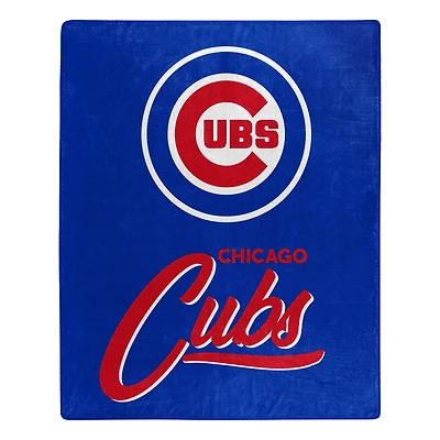 The Northwest Group  Chicago Cubs 50" x 60" Signature Raschel Plush Throw Blanket