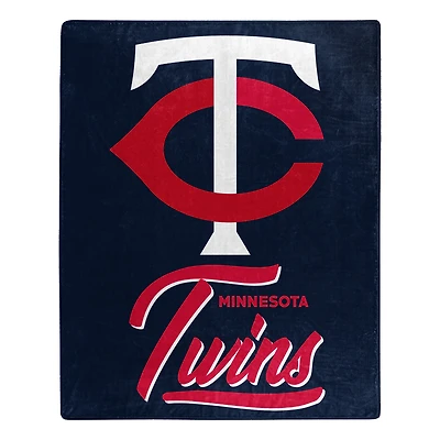 The Northwest Group  Minnesota Twins 50" x 60" Signature Raschel Plush Throw Blanket