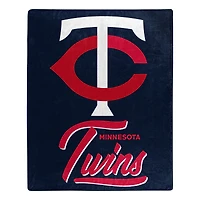 The Northwest Group  Minnesota Twins 50" x 60" Signature Raschel Plush Throw Blanket