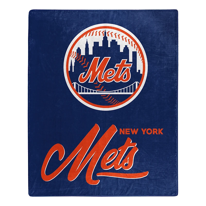 The Northwest Group  New York Mets 50" x 60" Signature Raschel Plush Throw Blanket