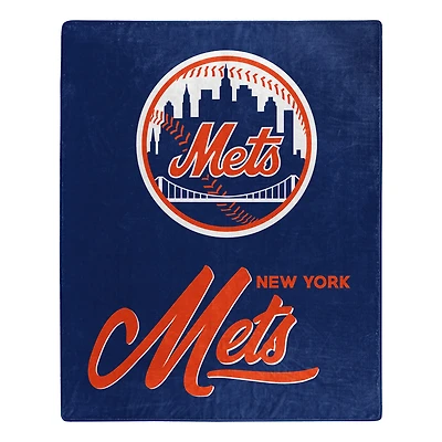 The Northwest Group  New York Mets 50" x 60" Signature Raschel Plush Throw Blanket