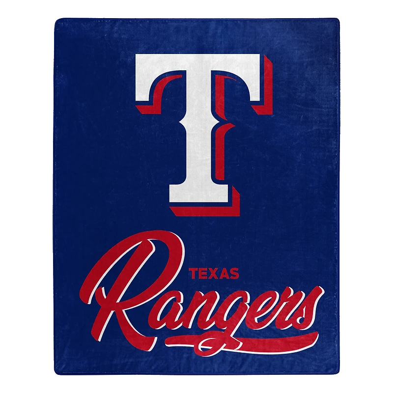 The Northwest Group  Texas Rangers 50" x 60" Signature Raschel Plush Throw Blanket