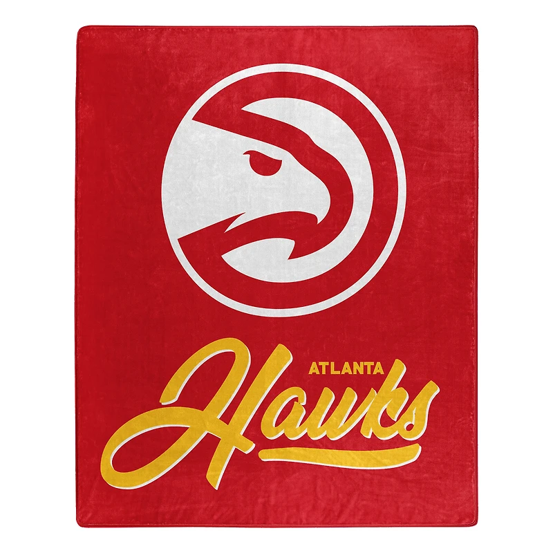 The Northwest Group  Atlanta Hawks 50" x 60" Signature Raschel Plush Throw Blanket