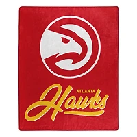 The Northwest Group  Atlanta Hawks 50" x 60" Signature Raschel Plush Throw Blanket