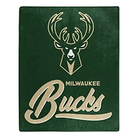 The Northwest Group  Milwaukee Bucks 50" x 60" Signature Raschel Plush Throw Blanket