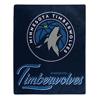 The Northwest Group  Minnesota Timberwolves 50" x 60" Signature Raschel Plush Throw Blanket