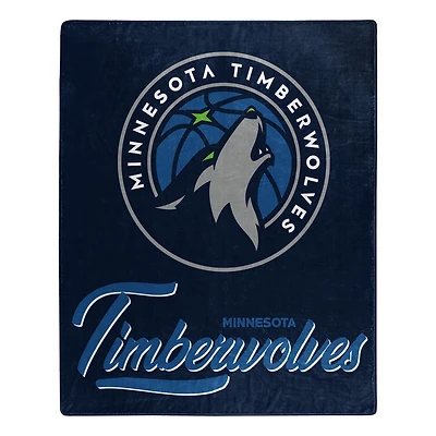 The Northwest Group  Minnesota Timberwolves 50" x 60" Signature Raschel Plush Throw Blanket