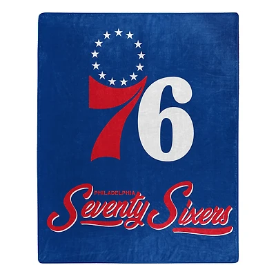 The Northwest Group  Philadelphia 76ers 50" x 60" Signature Raschel Plush Throw Blanket