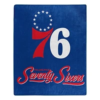 The Northwest Group  Philadelphia 76ers 50" x 60" Signature Raschel Plush Throw Blanket