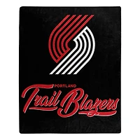 The Northwest Group  Portland Trail Blazers 50" x 60" Signature Raschel Plush Throw Blanket
