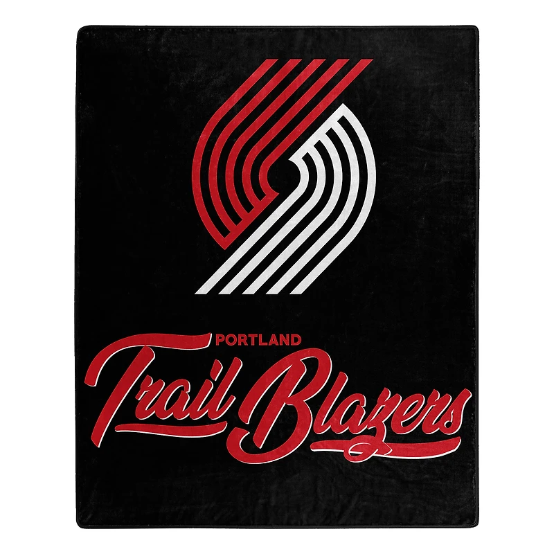 The Northwest Group  Portland Trail Blazers 50" x 60" Signature Raschel Plush Throw Blanket