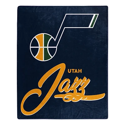 The Northwest Group  Utah Jazz 50" x 60" Signature Raschel Plush Throw Blanket