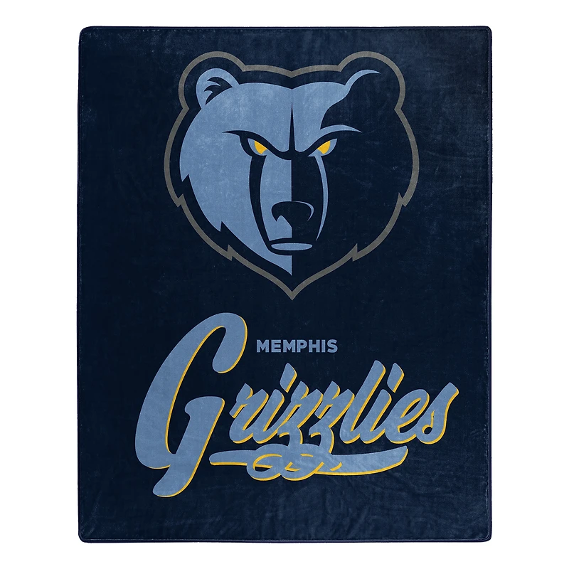 The Northwest Group Memphis Grizzlies 50" x 60" Signature Raschel Plush Throw Blanket