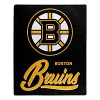 The Northwest Group  Boston Bruins 50" x 60" Signature Raschel Plush Throw Blanket