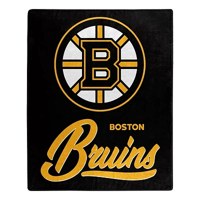 The Northwest Group  Boston Bruins 50" x 60" Signature Raschel Plush Throw Blanket
