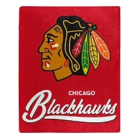 The Northwest Group  Chicago Blackhawks 50" x 60" Signature Raschel Plush Throw Blanket