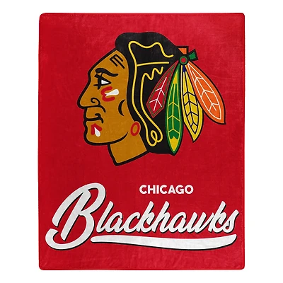 The Northwest Group  Chicago Blackhawks 50" x 60" Signature Raschel Plush Throw Blanket