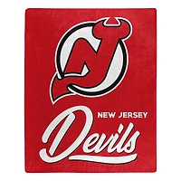 The Northwest Group  New Jersey Devils 50" x 60" Signature Raschel Plush Throw Blanket