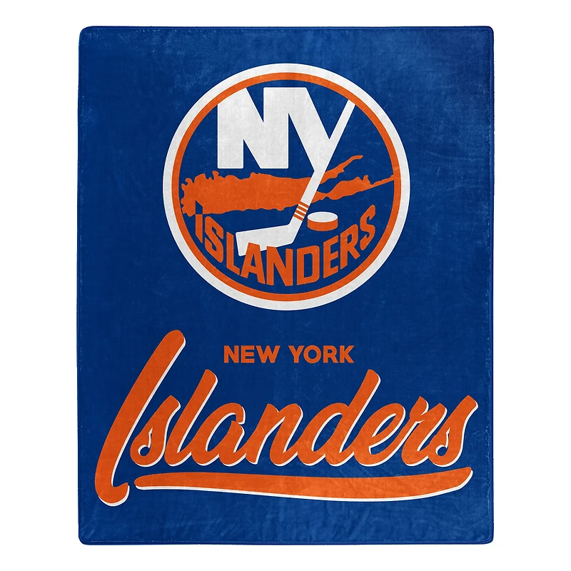 The Northwest Group  New York Islanders 50" x 60" Signature Raschel Plush Throw Blanket