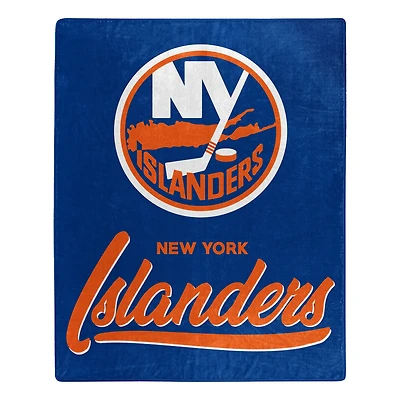 The Northwest Group  New York Islanders 50" x 60" Signature Raschel Plush Throw Blanket